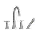 Riobel 4-Piece Deck-Mount Tub Filler With Hand Shower MMRD12XBK